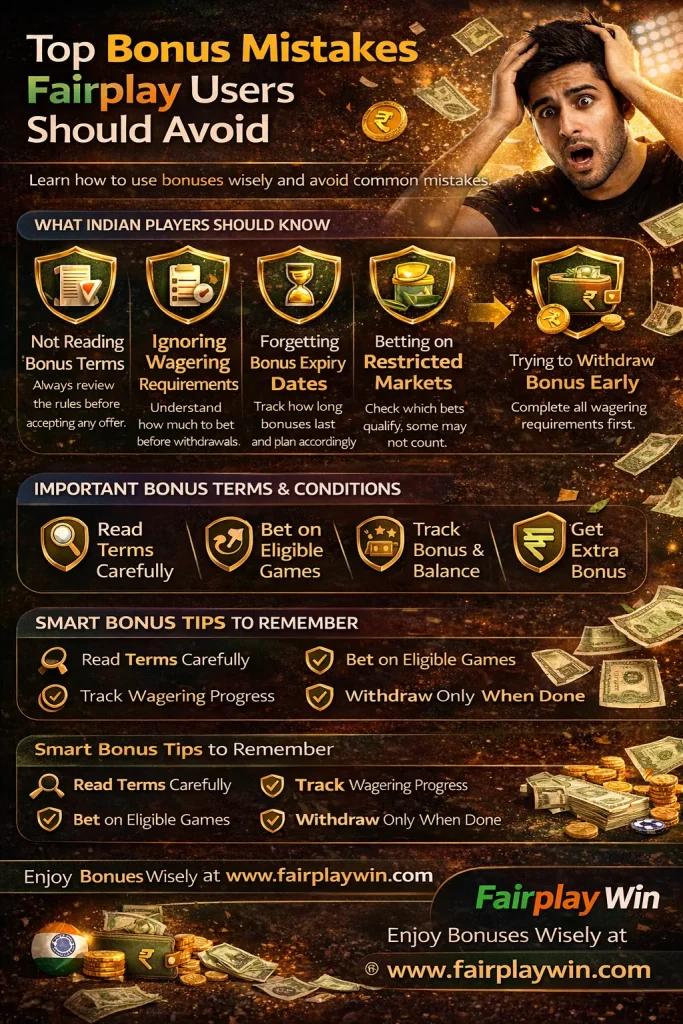 Bonus mistakes fairplay